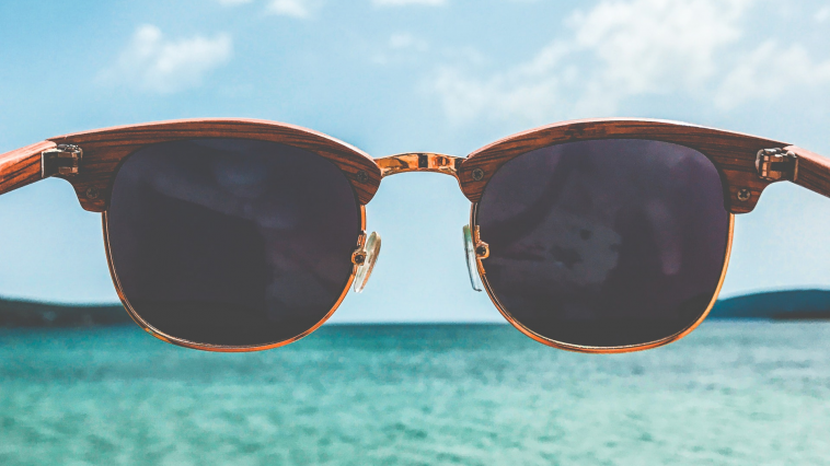 houten zonnebril
