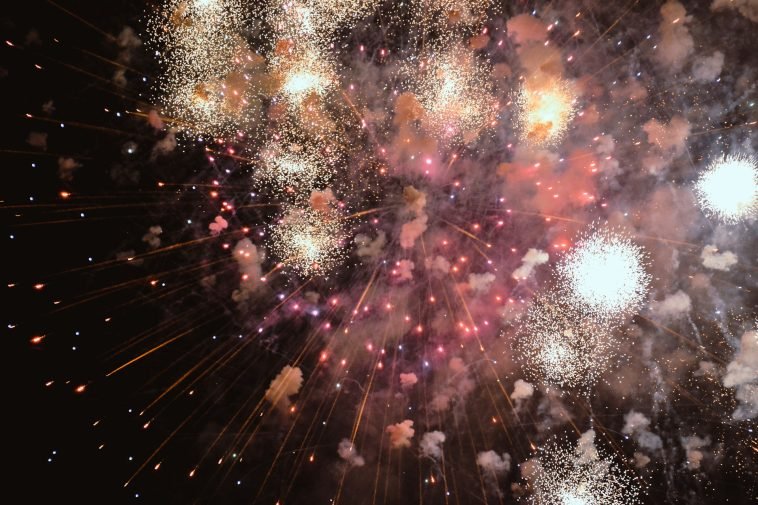 vuurwerk op oudejaarsavond